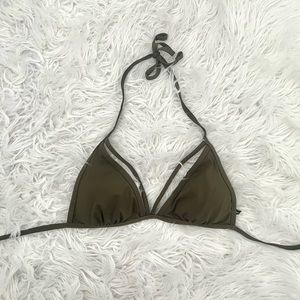 Camo green bikini top